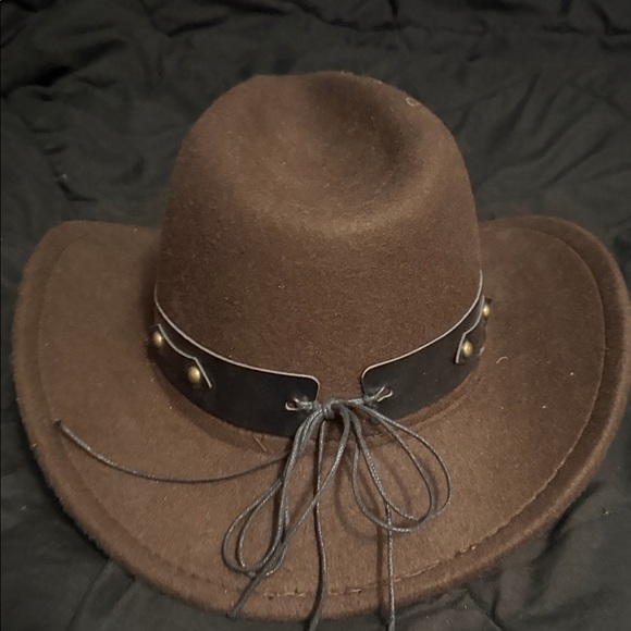 SHEIN Brown Western Hat with Bullhead Detail - Picture 6 of 6